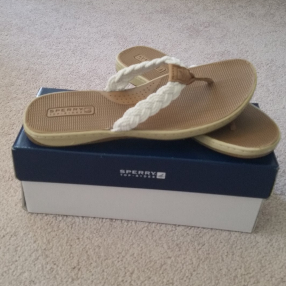 Sperry Tuckerfish White Rope Sandals
